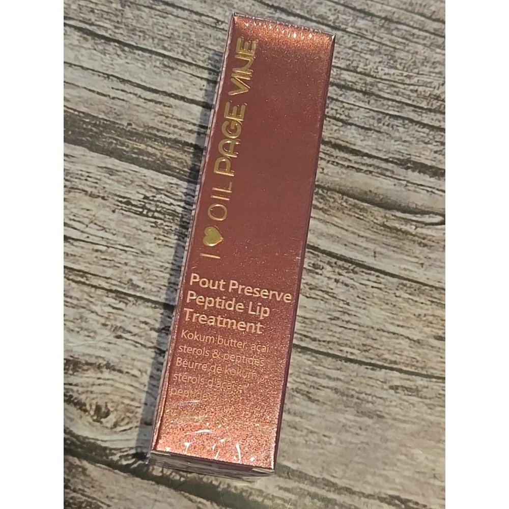 Page Vine I Love Oil Pout Preserve Peptide Lip Treatment New-Sealed (220)
